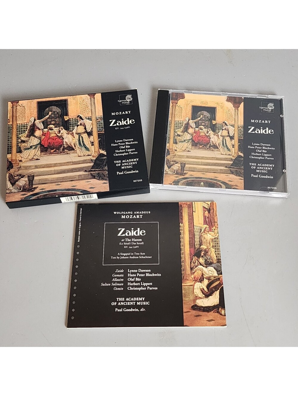 Mozart: Zaïde or The Harem CD Harmonia Mundi The Academy of Ancient Music Paul